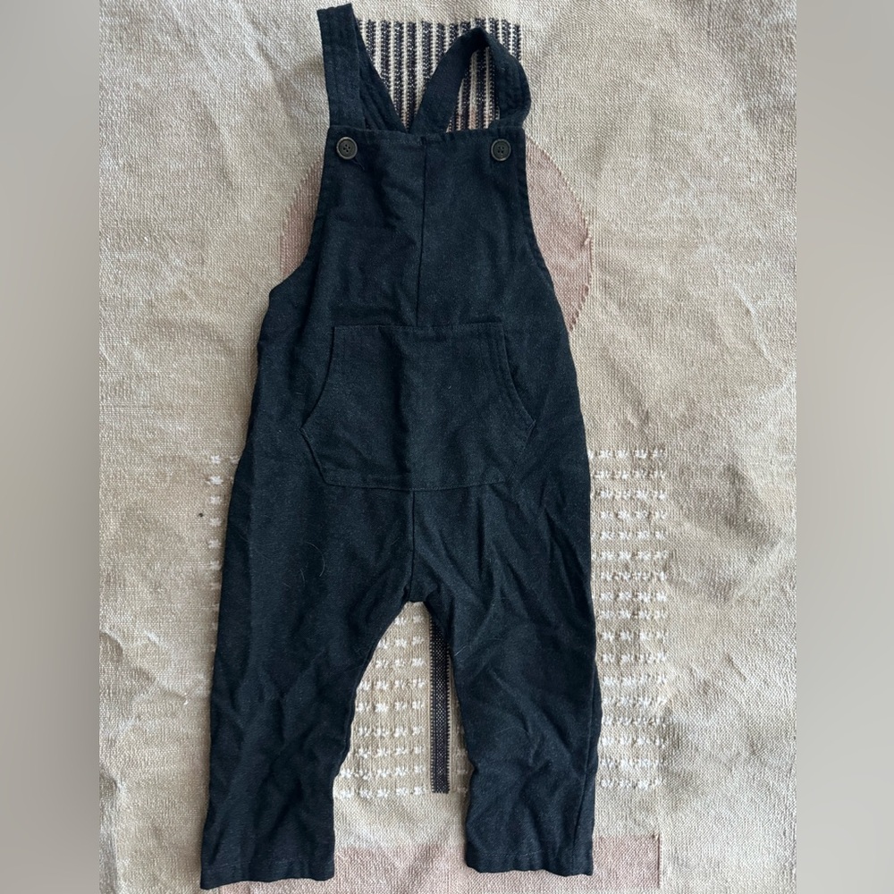 Zara Baby Overalls, Black 12-18 Months